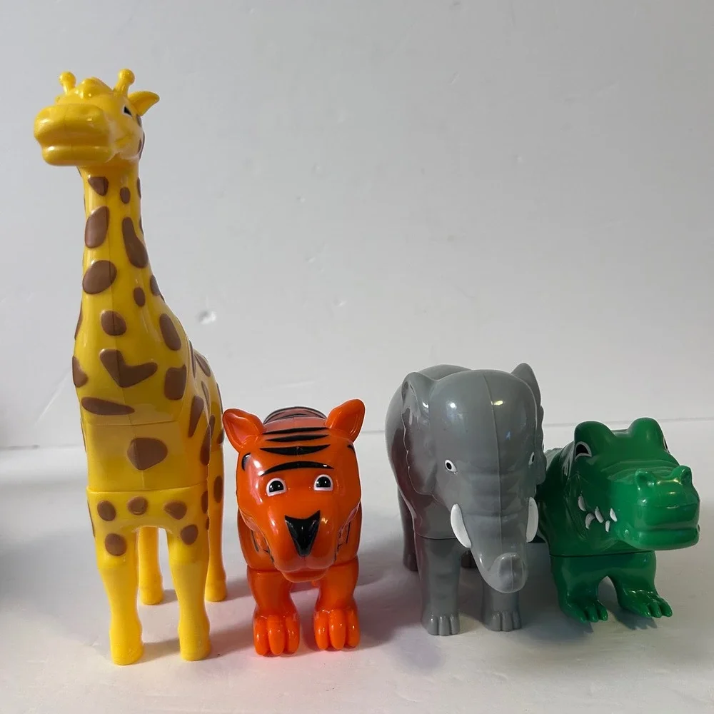 Used SmartMax My First Safari Animals Magnetic Discovery Building Set 18pc Lot